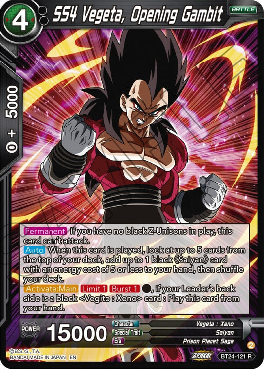 Dragon Ball Super: Masters - SS4 Vegeta, Opening Gambit (BT24 - 121) (Beyond Generations)