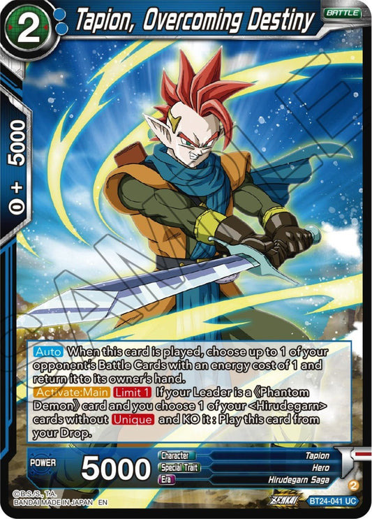 Dragon Ball Super: Masters - Tapion, Overcoming Destiny (BT24 - 041) (Beyond Generations)