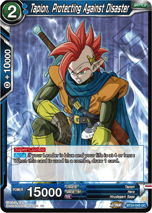 Dragon Ball Super: Masters - Tapion, Protecting Against Disaster (BT24 - 040) (Beyond Generations)