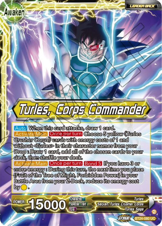 Dragon Ball Super: Masters - Turles // Turles, Corps Commander (BT24 - 080) (Beyond Generations)