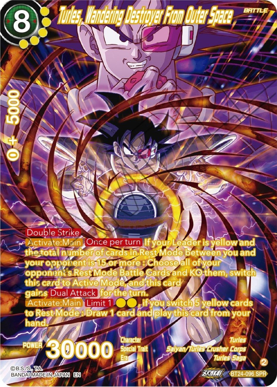 Dragon Ball Super: Masters - Turles, Wandering Destroyer From Outer Space (SPR) (BT24 - 096) (Beyond Generations)
