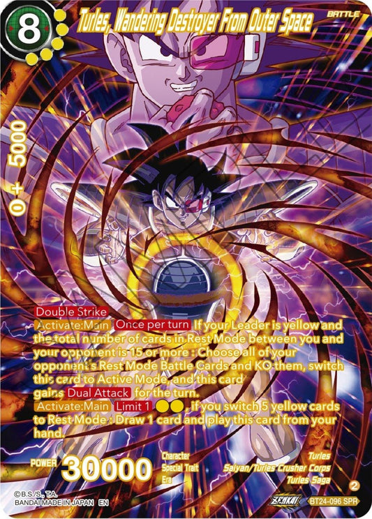 Dragon Ball Super: Masters - Turles, Wandering Destroyer From Outer Space (SPR) (BT24 - 096) (Beyond Generations)