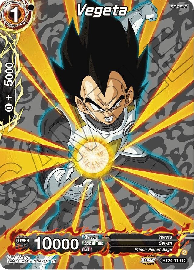 Dragon Ball Super: Masters - Vegeta (Collector Booster Silver) (BT24 - 119) (Beyond Generations)