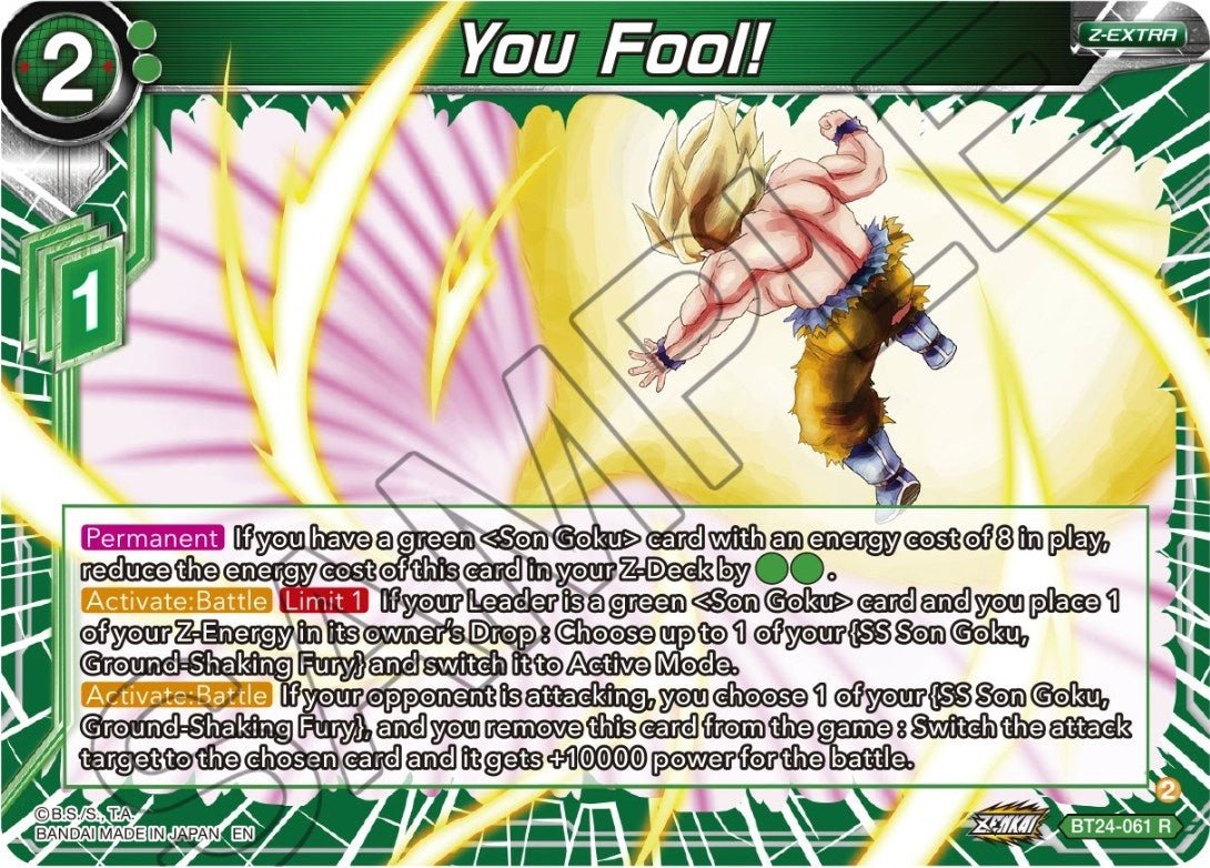 Dragon Ball Super: Masters - You Fool! (BT24 - 061) (Beyond Generations)
