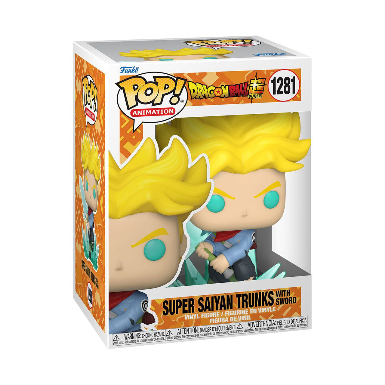 Dragon Ball Super POP! Animation Vinyl Figure SS Trunks w/ Sword 1281 by LAB7 Malta, Europe