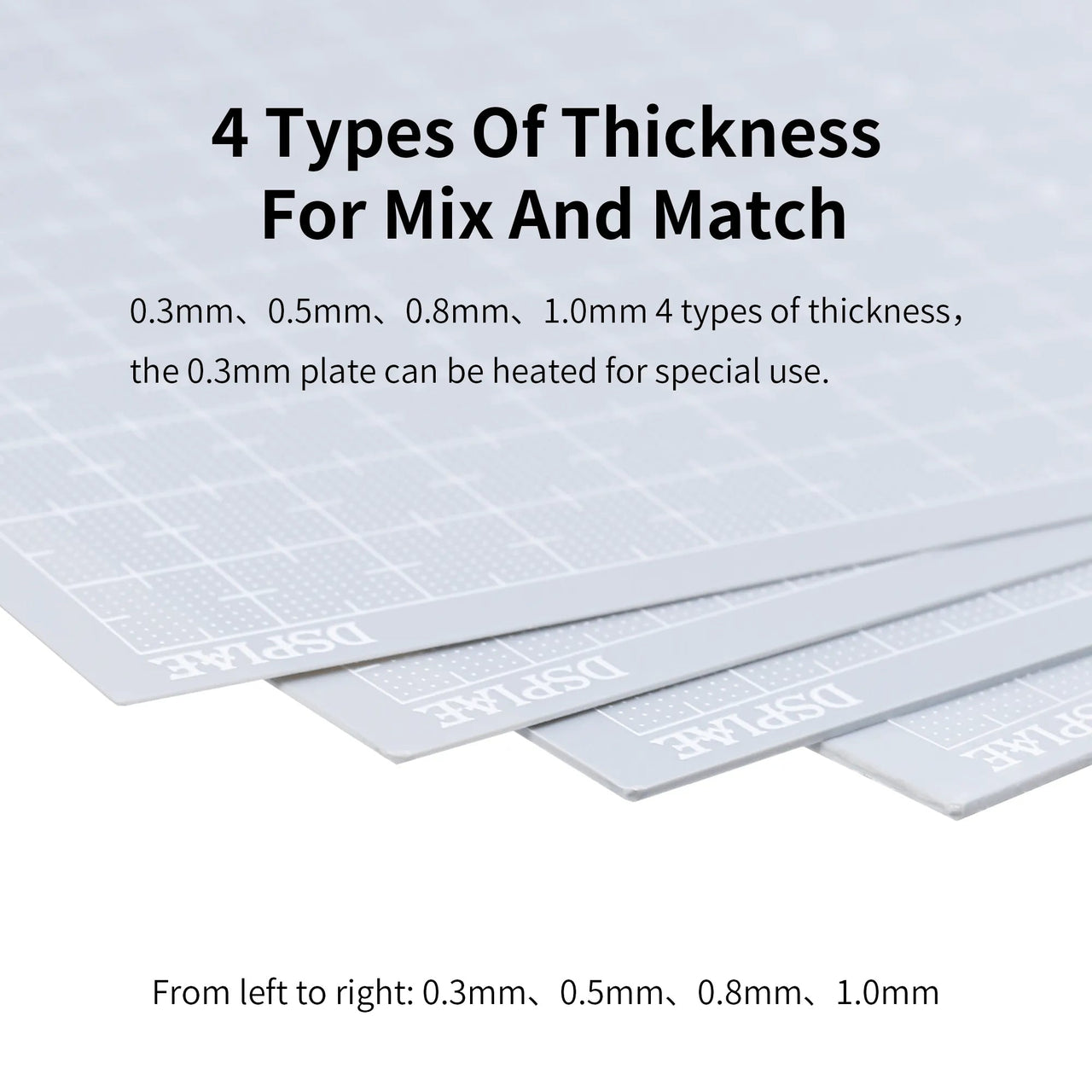 DSPIAE Model Modification Plastic (PLA) Board With Scale by LAB7 Malta, Europe