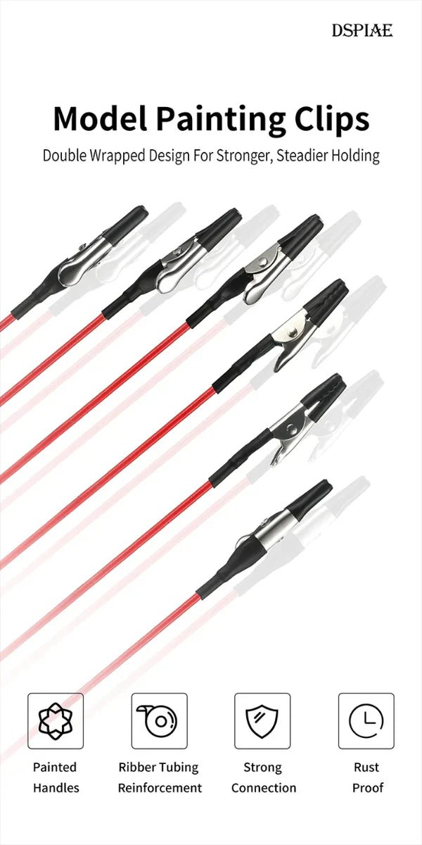 DSPIAE MPC - 20 Model Painting Clips (20PCS) by LAB7 Malta, Europe