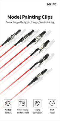 DSPIAE MPC - 20 Model Painting Clips (20PCS) by LAB7 Malta, Europe