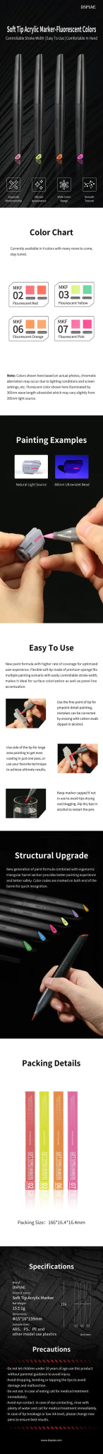 DSPIAE Soft Tip Florescent Marker by LAB7 Malta, Europe