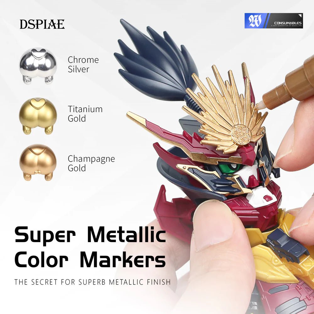 DSPIAE Super Metallic Colour Markers by LAB7 Malta, Europe