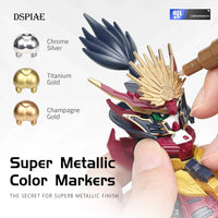 DSPIAE Super Metallic Colour Markers by LAB7 Malta, Europe