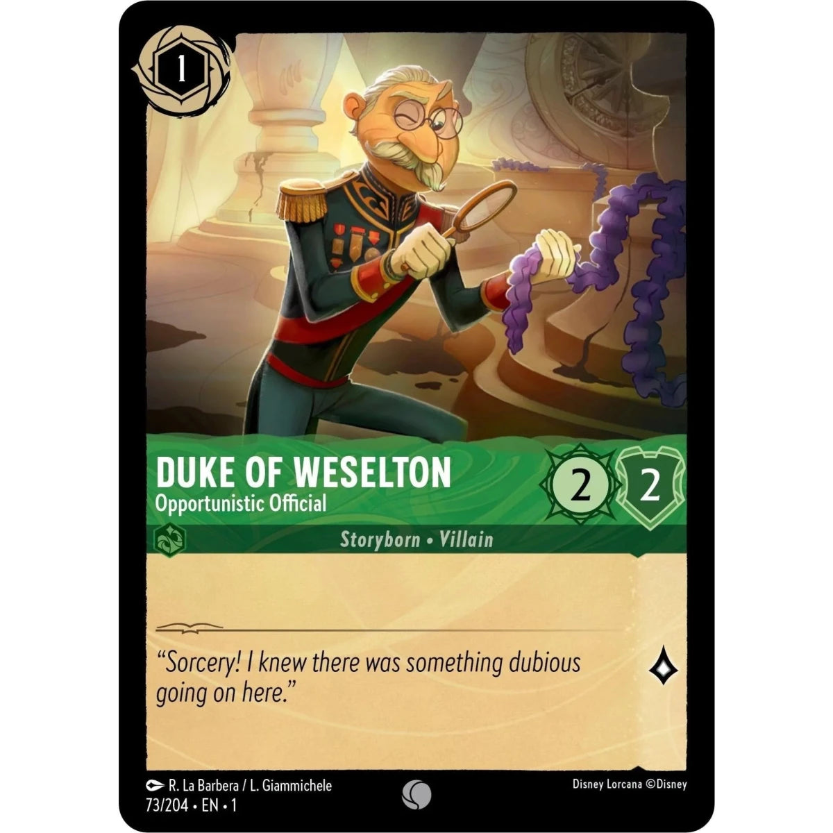 Duke of Weselton - Opportunistic Official (73/204) (The First Chapter) in Malta | LAB7