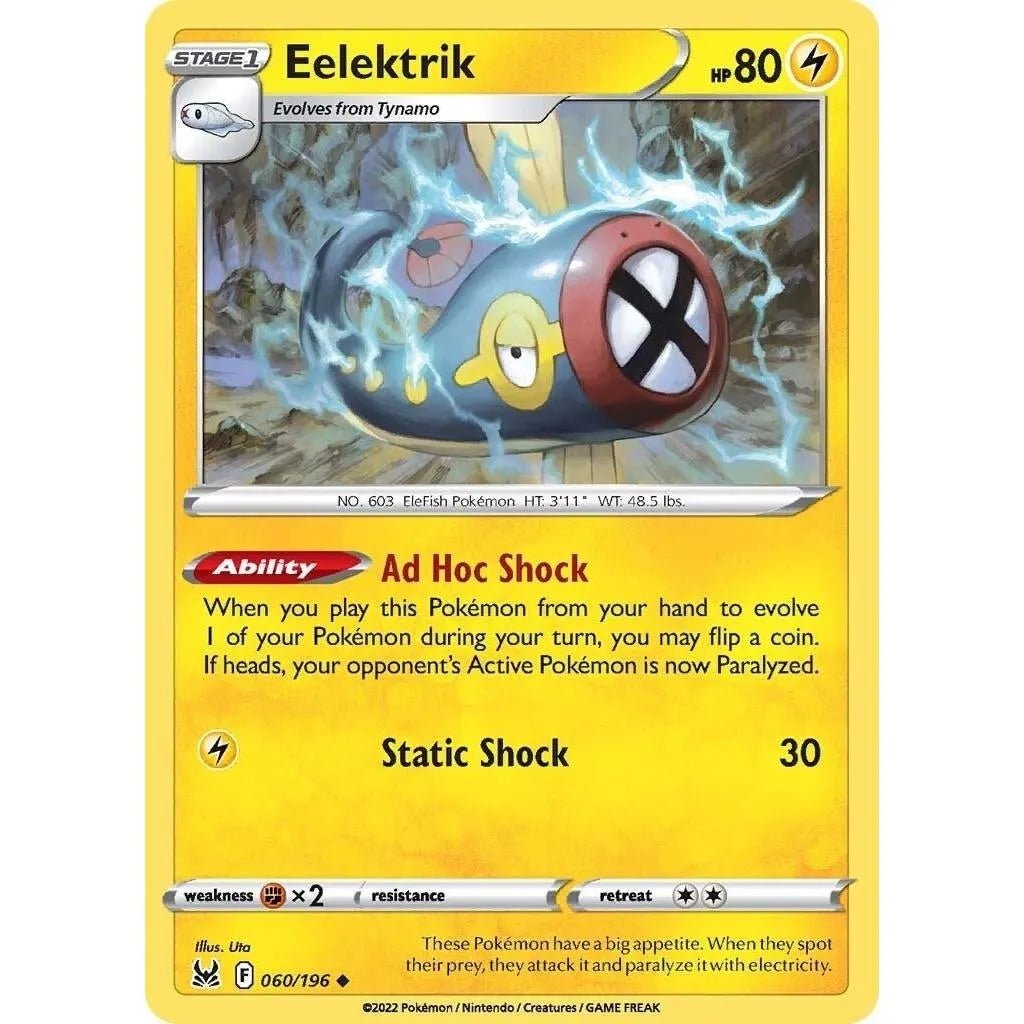 Eelektrik (060/196) (SWSH11: Lost Origin) in Malta | LAB7