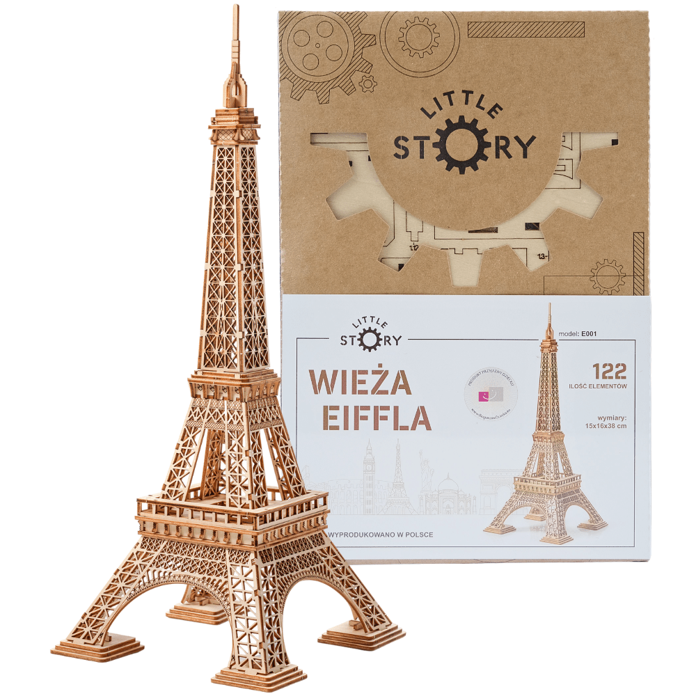Eiffel Tower 3D Wooden Puzzle Model in Malta | LAB7