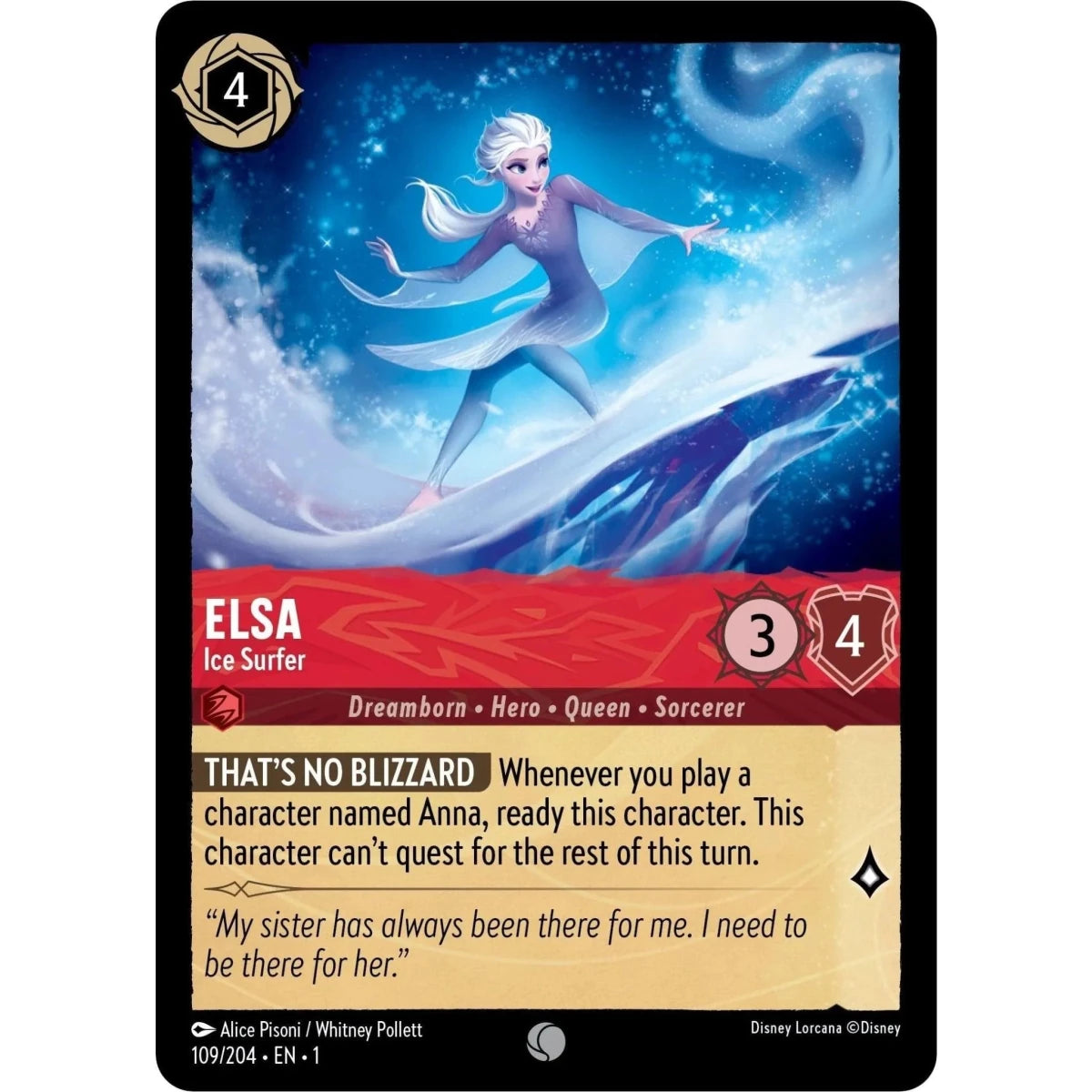 Elsa - Ice Surfer (109/204) (The First Chapter) in Malta | LAB7