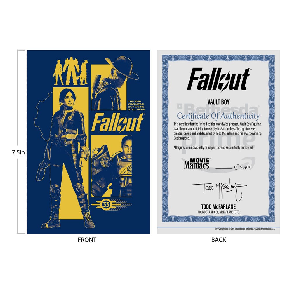 Fallout Vault Boy Movie Maniacs Action Figure 14cm McFarlane 787926141337 by LAB7 Malta, Europe