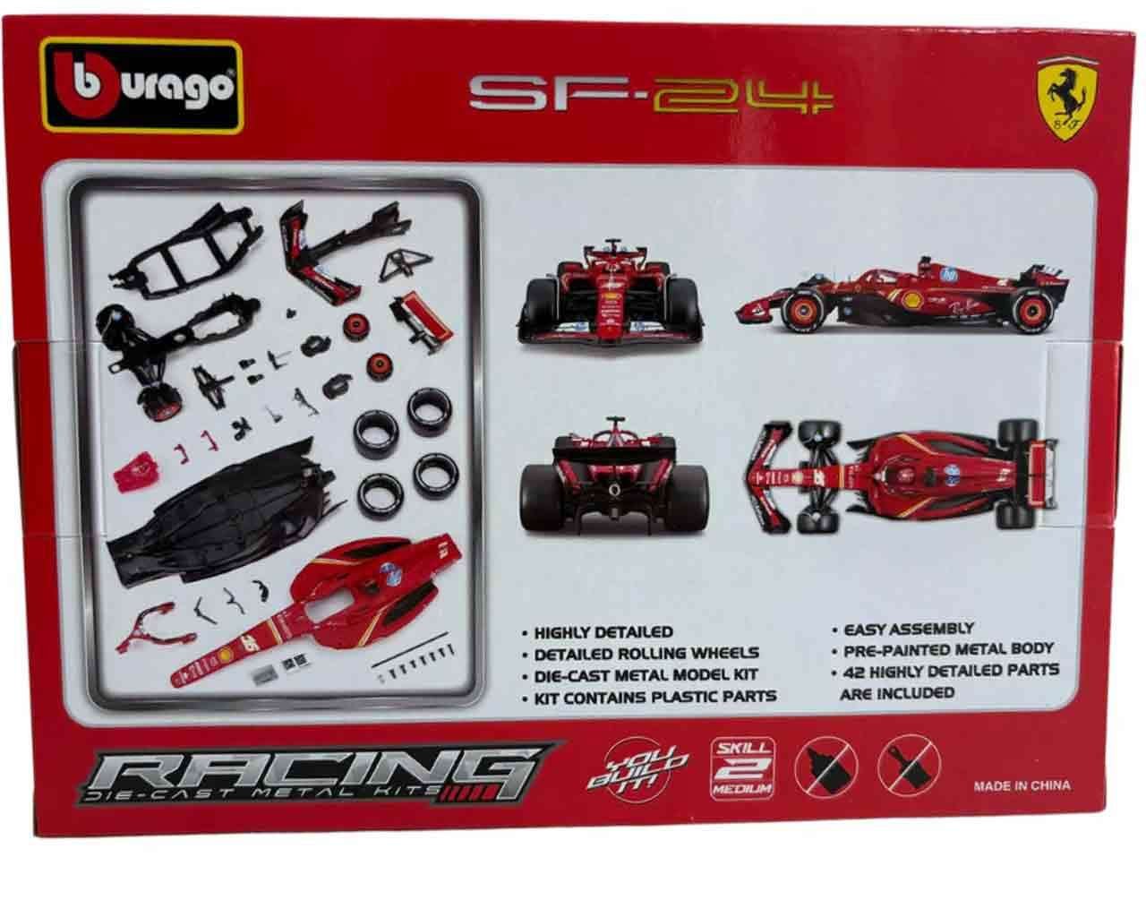 Ferrari SF - 24 Charles Leclerc Model Kit 1/24 – Bburago F1 2024 4893993268566 by LAB7 Malta, Europe