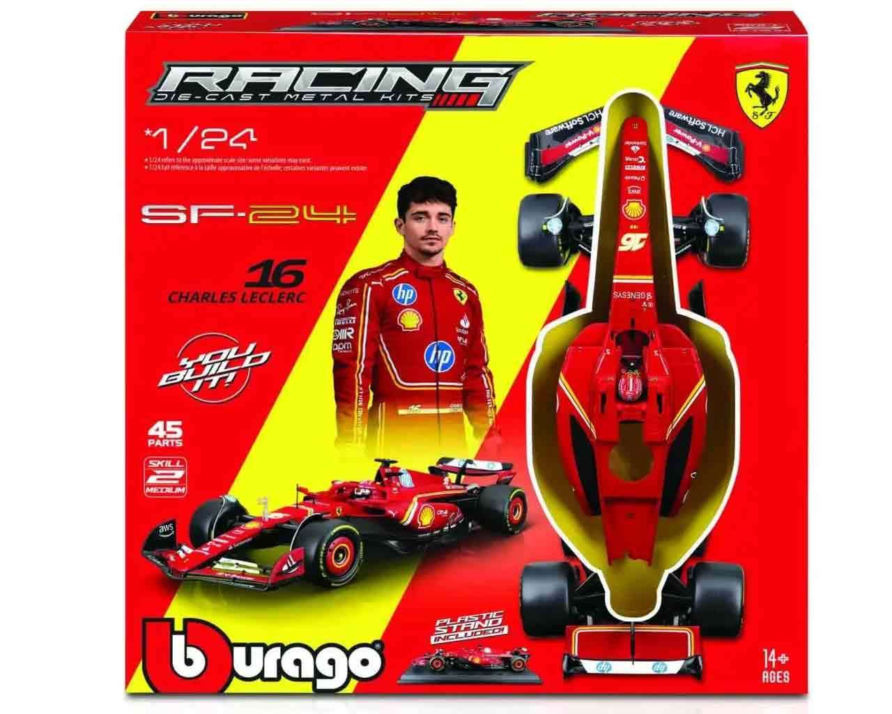 Ferrari SF - 24 Charles Leclerc Model Kit 1/24 – Bburago F1 2024 4893993268566 by LAB7 Malta, Europe