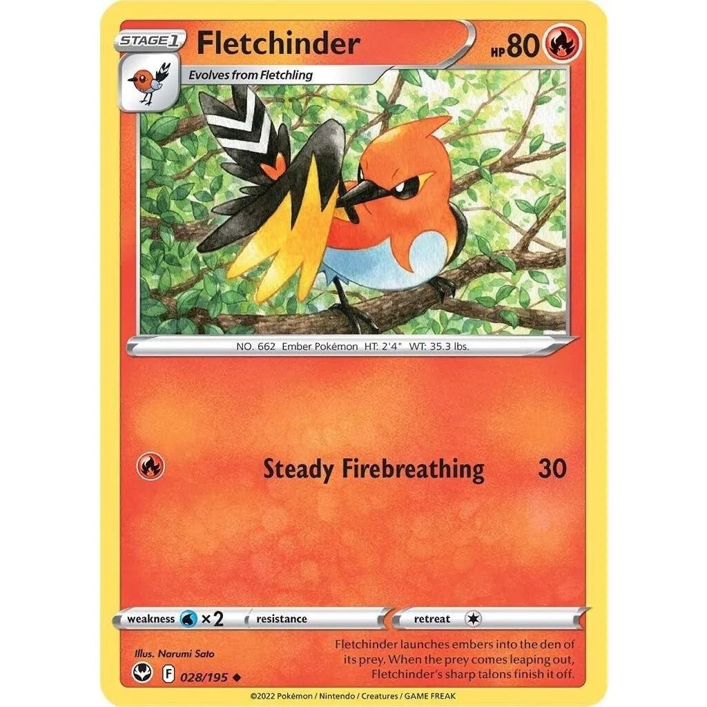 Fletchinder (028/195) (SWSH12: Silver Tempest) in Malta | LAB7