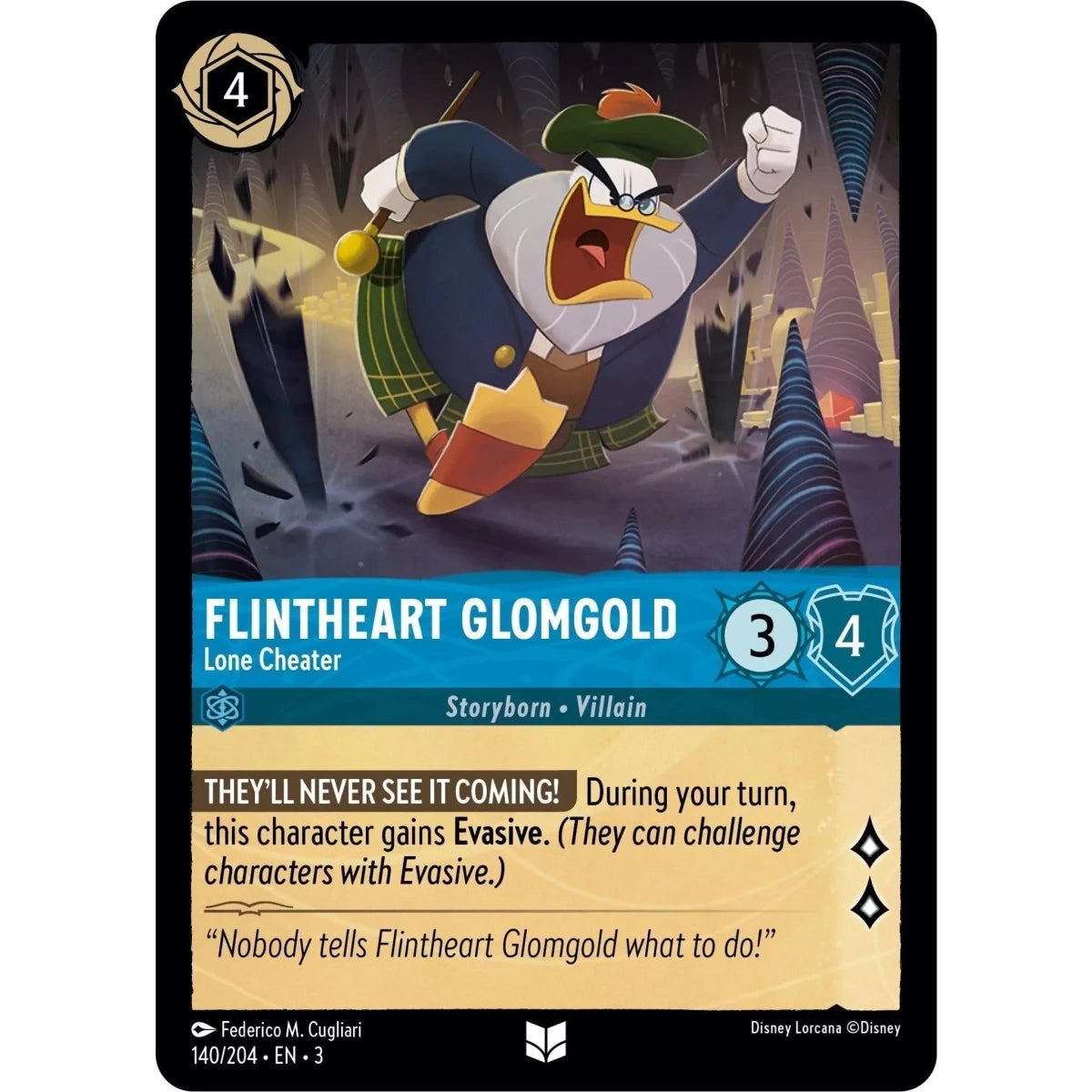 Flintheart Glomgold - Lone Cheater (140/204) (Into the Inklands) in Malta | LAB7