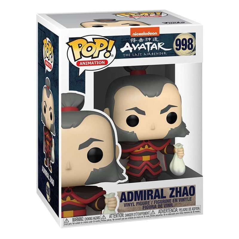 Funko Pop! Admiral Zhao vinyl figure from Avatar: The Last Airbender in its original window display box.