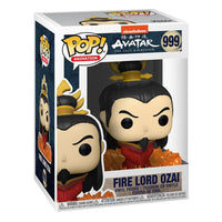 Fire Lord Ozai Funko Pop! vinyl figure in its branded window display box, showing the character in royal robes.