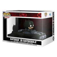 Funko Batman POP! Rides vinyl figure of Batman in his Batmobile, displayed inside its branded collector box.