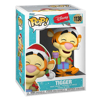Funko Disney Winnie the Pooh Tigger Holiday Pop! vinyl figure in its original window display box, front view.