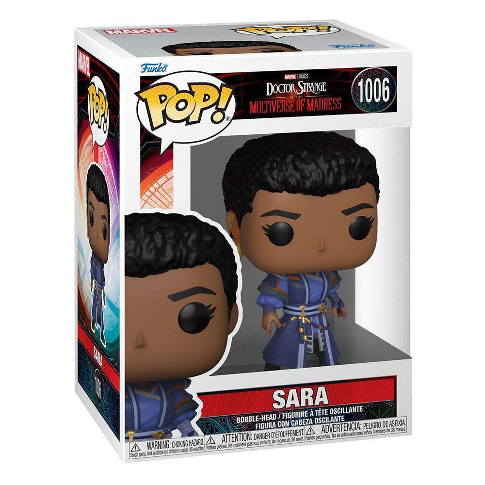 Funko Pop! Sara #1006 from Doctor Strange in the Multiverse of Madness in its original collector window box packaging.