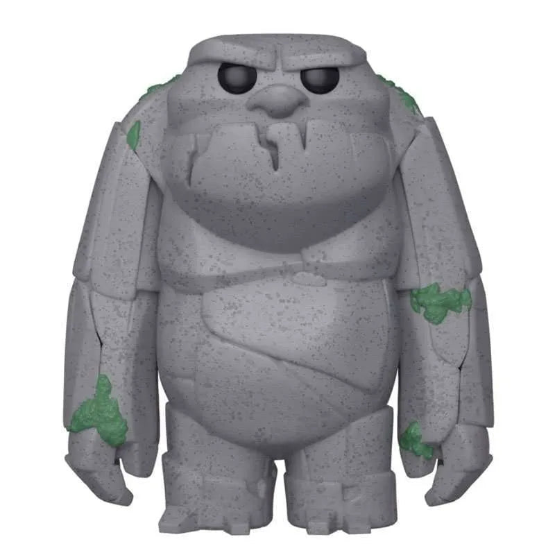 Front view of the Funko Frozen 2 Earth Giant vinyl figure, a grey, stone-textured character with green moss accents.