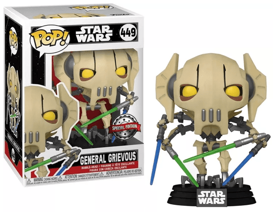 Funko - Funko Pop Star Wars General Grievous 4 Lightsabers 449