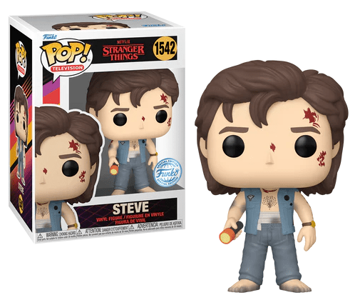 Funko - Funko Pop Stranger Things Steve Battledamage TV 1542