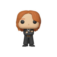 Fred Weasley Yule Ball Funko Pop! vinyl figure wearing a black suit and orange vest with arms crossed, front view.