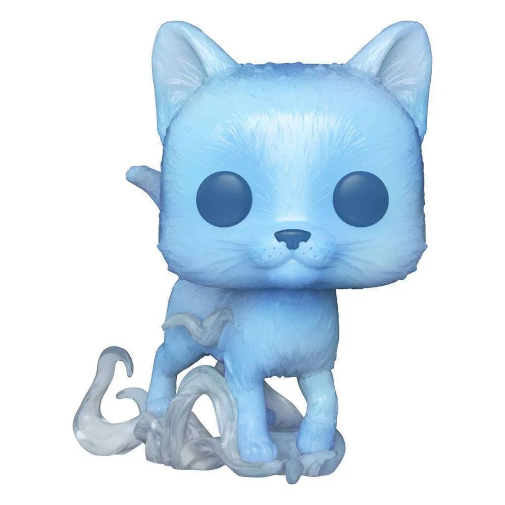 Minerva McGonagall Patronus Funko Pop! #129 featuring a translucent light blue cat figure on a swirling base.