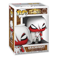 Arachknight Funko Pop! vinyl figure in its original branded window display box, showing the character's front view.