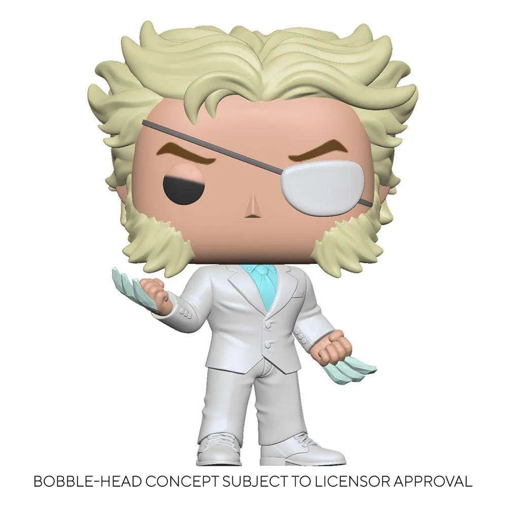 Diamond Patch Funko Pop vinyl figure featuring blond hair, an eye patch, and a white suit with retractable claws.