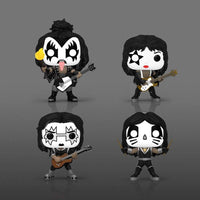 Funko KISS POP! Albums Destroyer 4-pack featuring vinyl figures of the band members in iconic makeup and stage outfits.