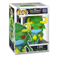 Funko Marvel Mech Strike Monster Hunters Loki #992 vinyl figure in its original window display box, front view.