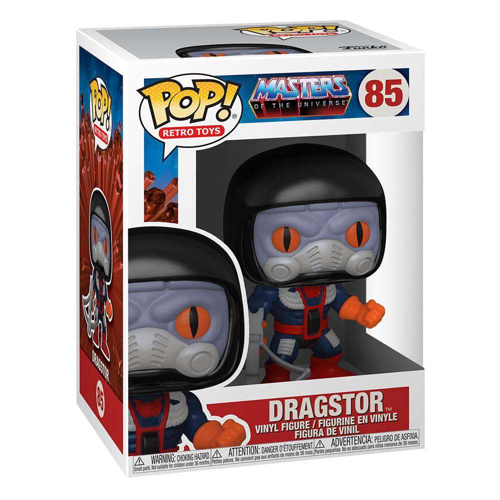 Dragstor Funko Pop! vinyl figure in its original window display box, featuring the character's signature helmet.