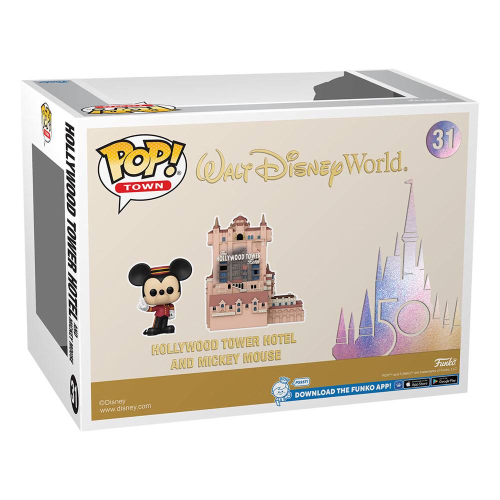 Funko Mickey Mouse with Hollywood Tower Hotel Pop! Town 31 in Malta | LAB7