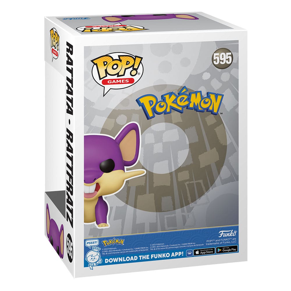 Pokémon POP! Games Rattata Vinyl Figure 9cm by LAB7 Malta, Europe