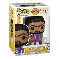 Funko POP! Anthony Davis L.A. Lakers #147 vinyl figure in its original display box featuring a purple jersey.