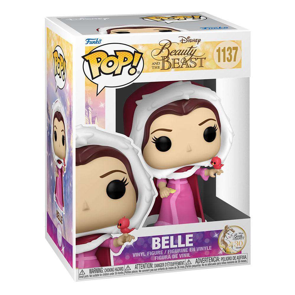 Funko Pop Belle with Winter Cloak 30th Anniversary #1137 vinyl figure in its original display box.