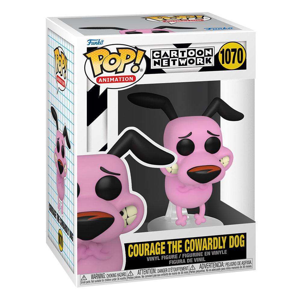 Funko POP! Courage the Cowardly Dog vinyl figure in its original Cartoon Network branded display box.
