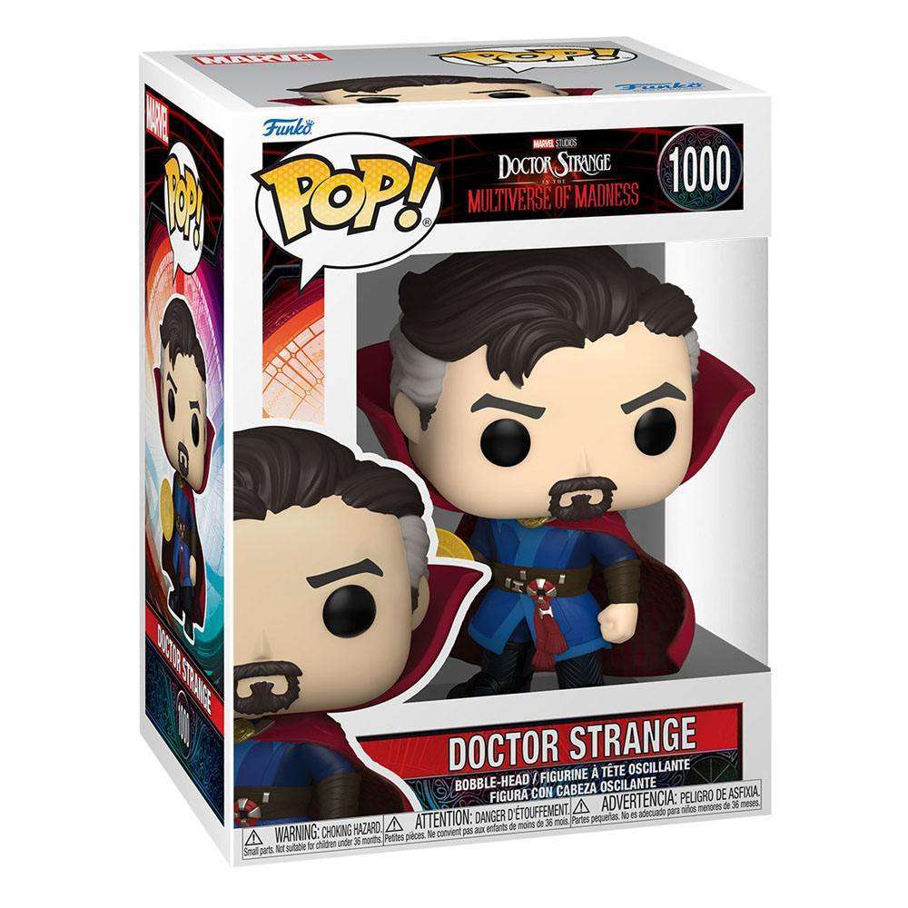 Funko POP! Doctor Strange #1000 Multiverse of Madness vinyl figure in its original window display box.