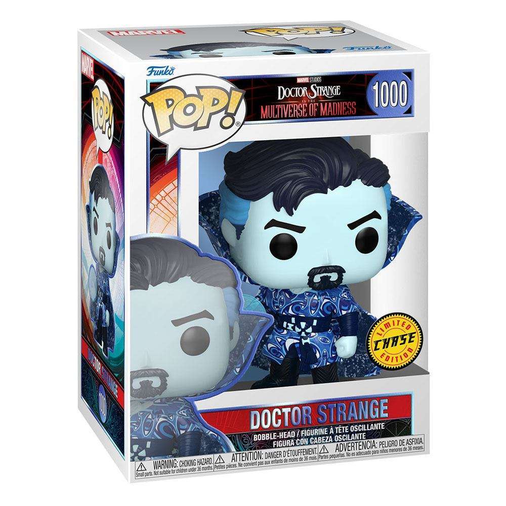 Funko POP! Doctor Strange #1000 Multiverse of Madness Chase edition vinyl figure in its original display box.