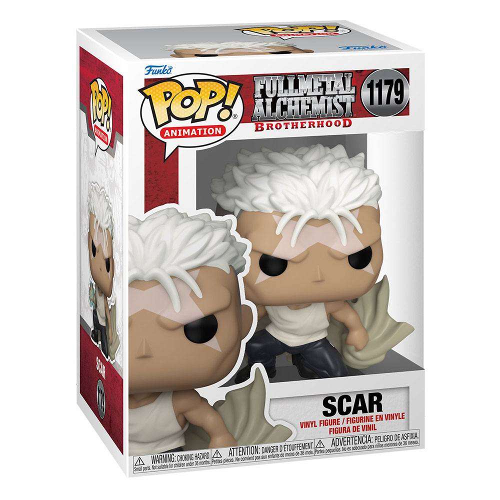 Funko POP! Fullmetal Alchemist: Brotherhood Scar #1179 vinyl figure in its original branded display box.