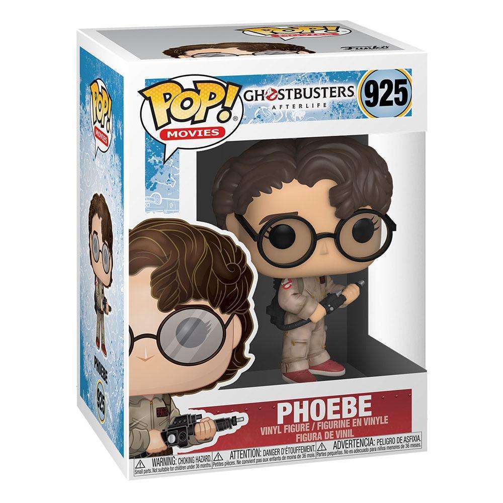 Funko POP! Ghostbusters: Afterlife Phoebe vinyl figure in its original branded display box, front and side view.
