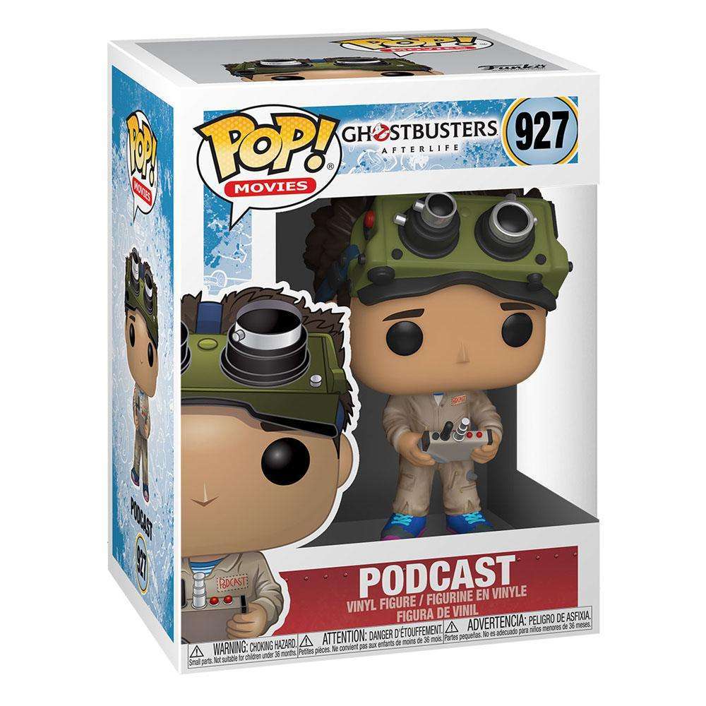 Funko POP! Ghostbusters: Afterlife Podcast vinyl figure in its branded display box, showing the character and packaging.