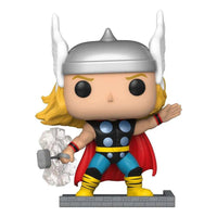 Funko POP! Marvel Classic Thor #13 vinyl figure featuring a winged helmet, red cape, and translucent Mjolnir hammer.